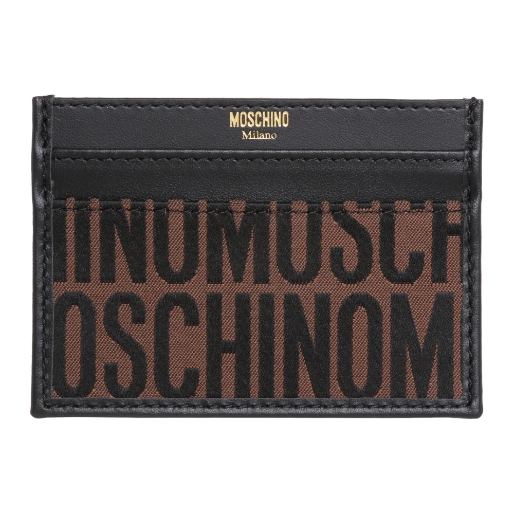 Moschino Logo Credit card holder Brun Herr