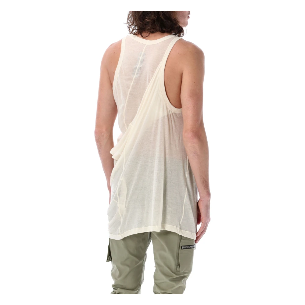 Rick Owens Natuurlijke Anthem Tank Top Beige Heren