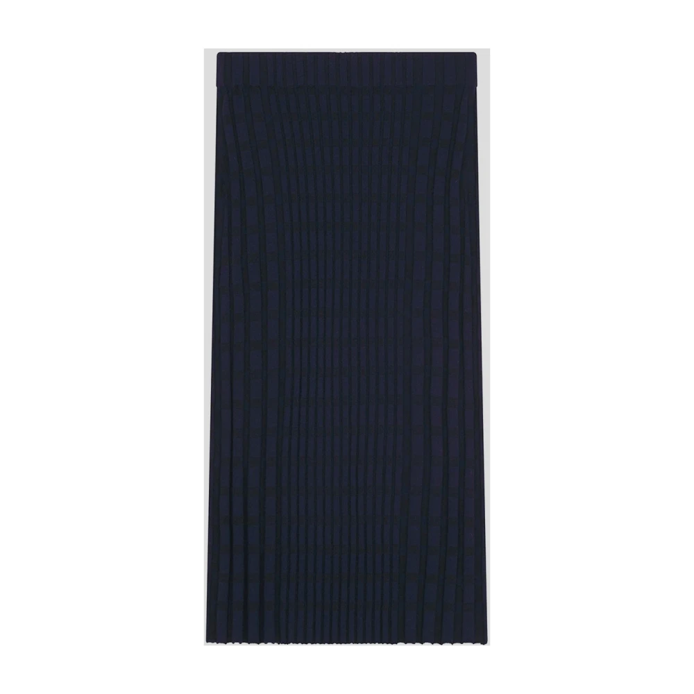 Maison Kitsuné Wollen Vossenrok Blue Dames