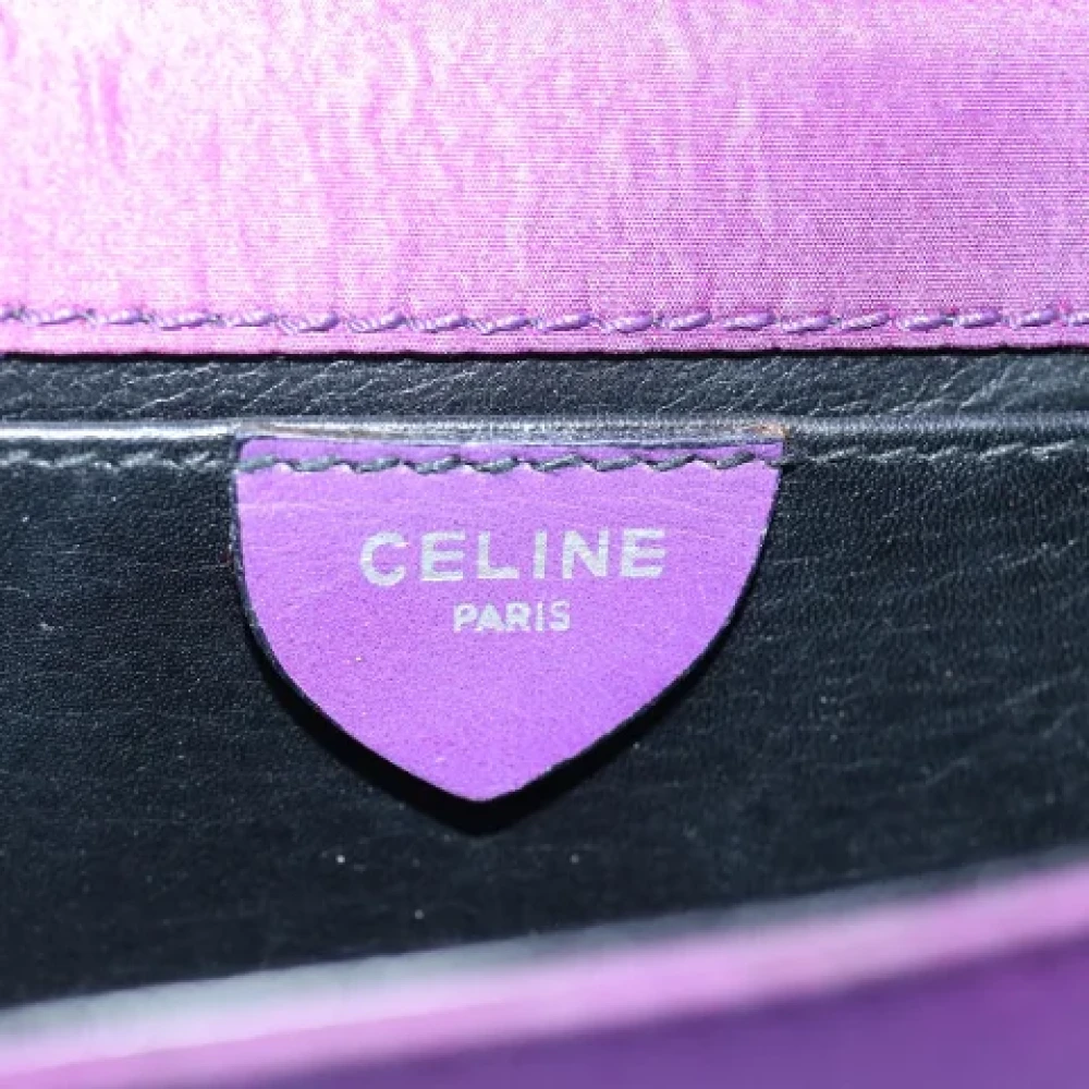 Celine Vintage Pre-owned Silk clutches Purple Dames