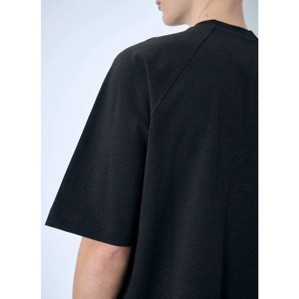 Jacquemus Logo Motief Katoenen T-shirt Brown Heren