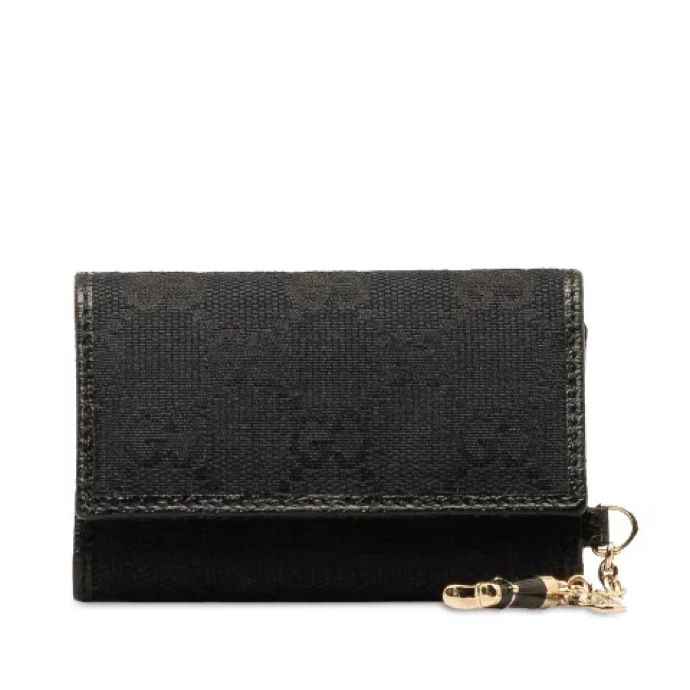 Gucci Vintage Pre-owned Canvas key-holders Black Dames