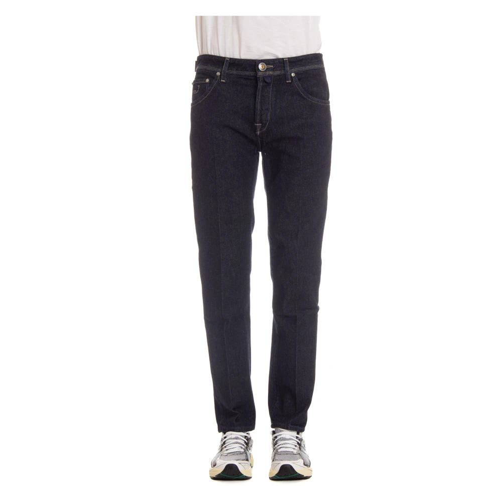 Jacob Cohën Donkere Wassing Slim Fit Jeans Blue Heren