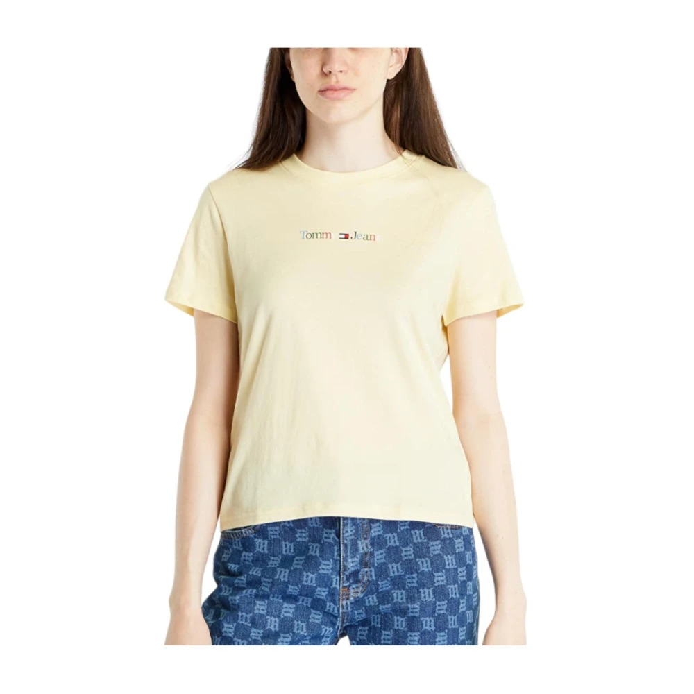 Tommy Hilfiger Women's Yellow Logo T-Shirt