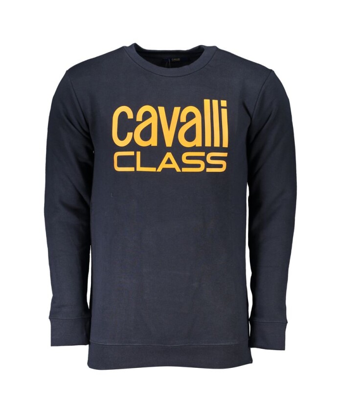 sweatshirt-en-coton-bleu-avec-logo-imprime