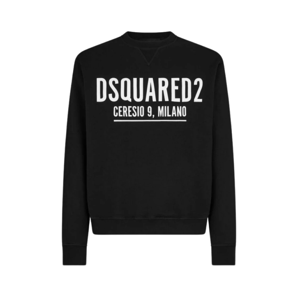 Dsquared2 Icon Ceresio hoodie met verstelbaar trekkoord Black Heren