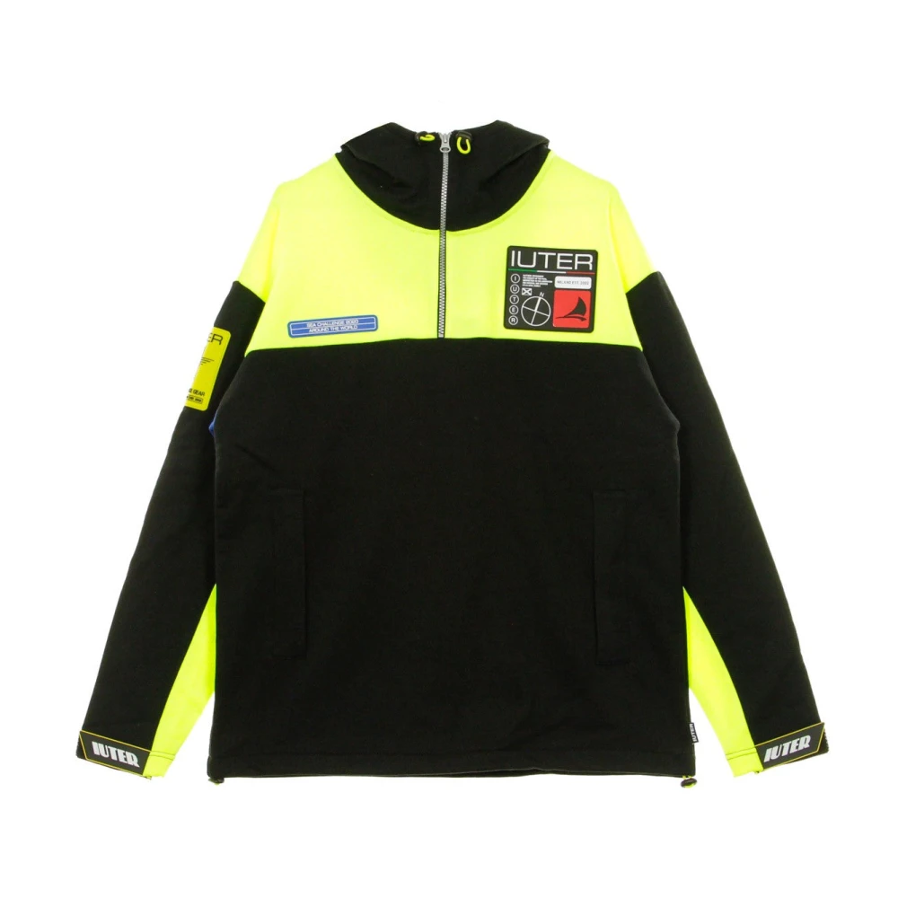Iuter Challenge Hoodie Zwart Lichtgewicht Zip Hoodie Black Heren