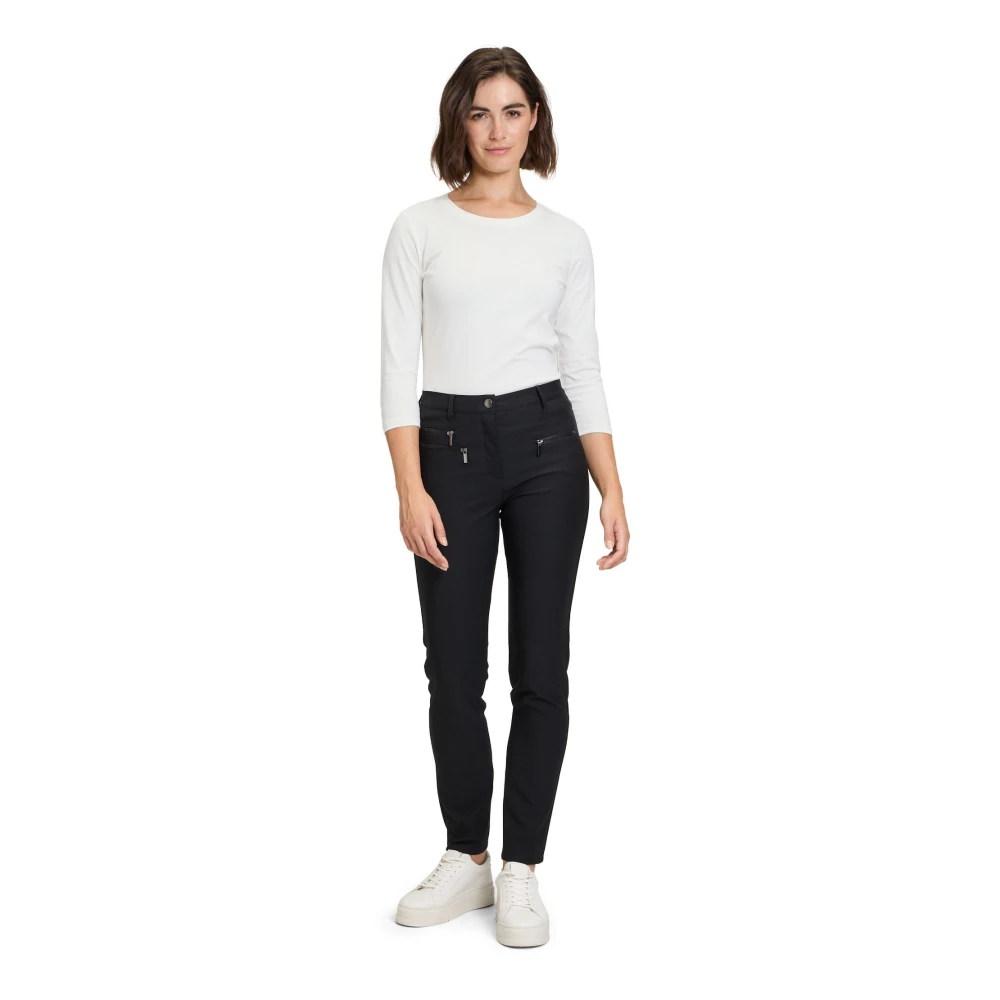 Betty Barclay Casual Basic Shirt met Ronde Hals White Dames