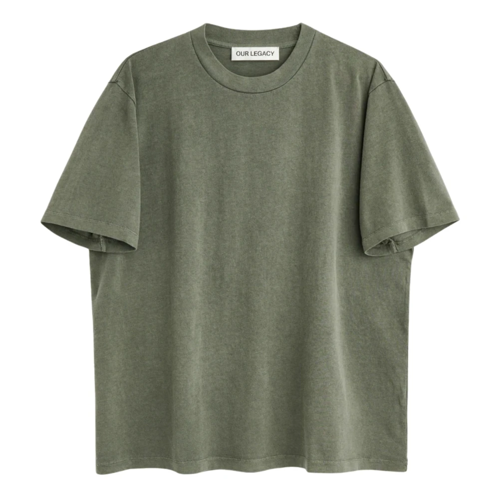 Our Legacy , T-Shirts, Male, Green, L, Box T-Shirt