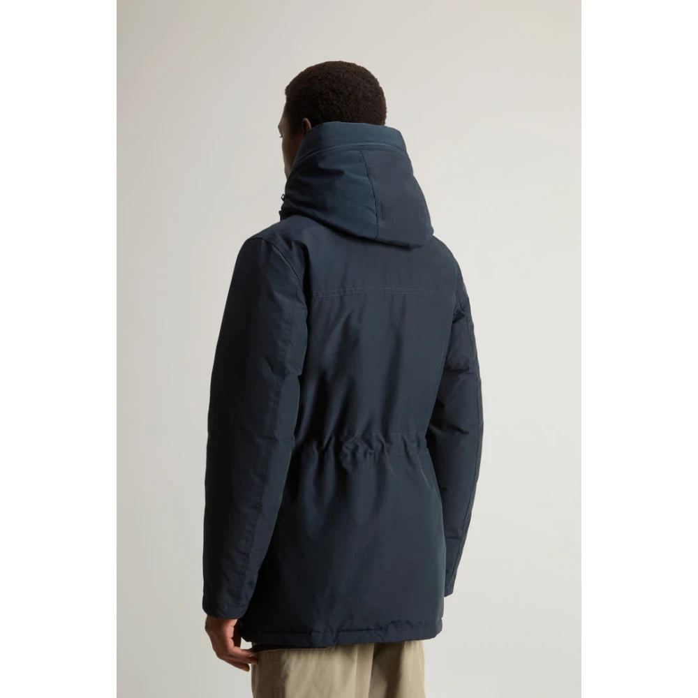 Woolrich Arctic Parka Melton Blue Heren