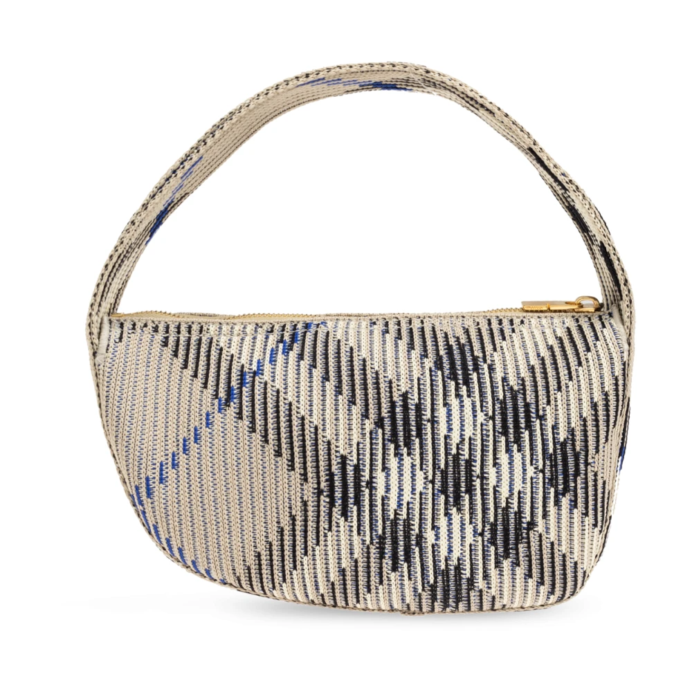 Burberry Geruite Handtas Gray Dames