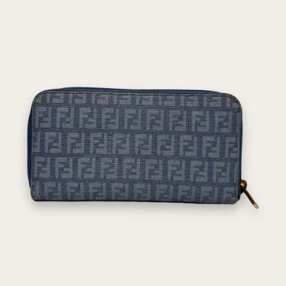 Fendi Vintage Pre-owned Canvas wallets Black Dames