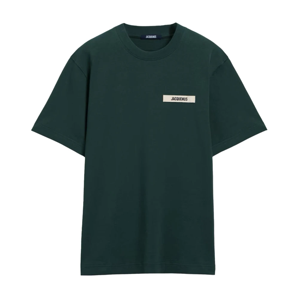 Jacquemus Green T-Shirts, Male, 2XL, The Gros Grain T-Shirt