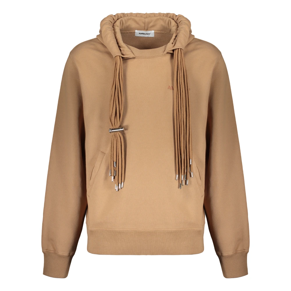 Ambush Hoodie met geborduurd logo Brown Heren