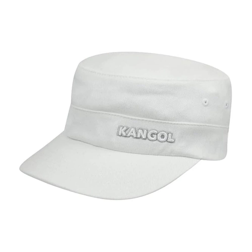 Kangol Women's White Hats & Caps, L/Xl, Cotton Army Cap With Hidden Pocket