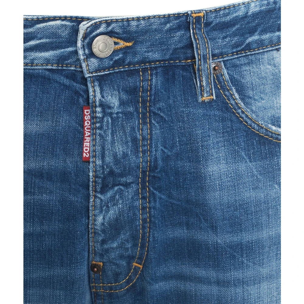 Dsquared2 Blauwe Jeans 'Bro' Stijlvolle Casual Kleding Blue Heren