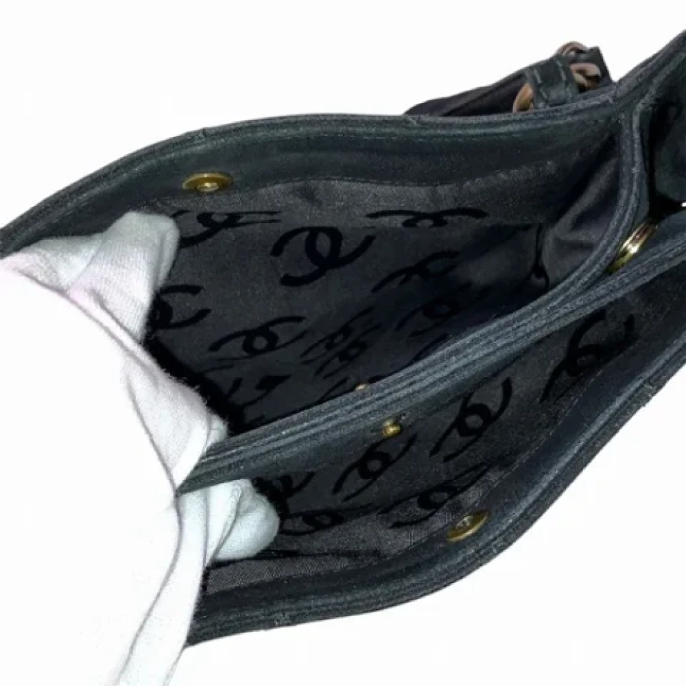 Chanel Vintage Pre-owned Suede chanel-bags Black Dames