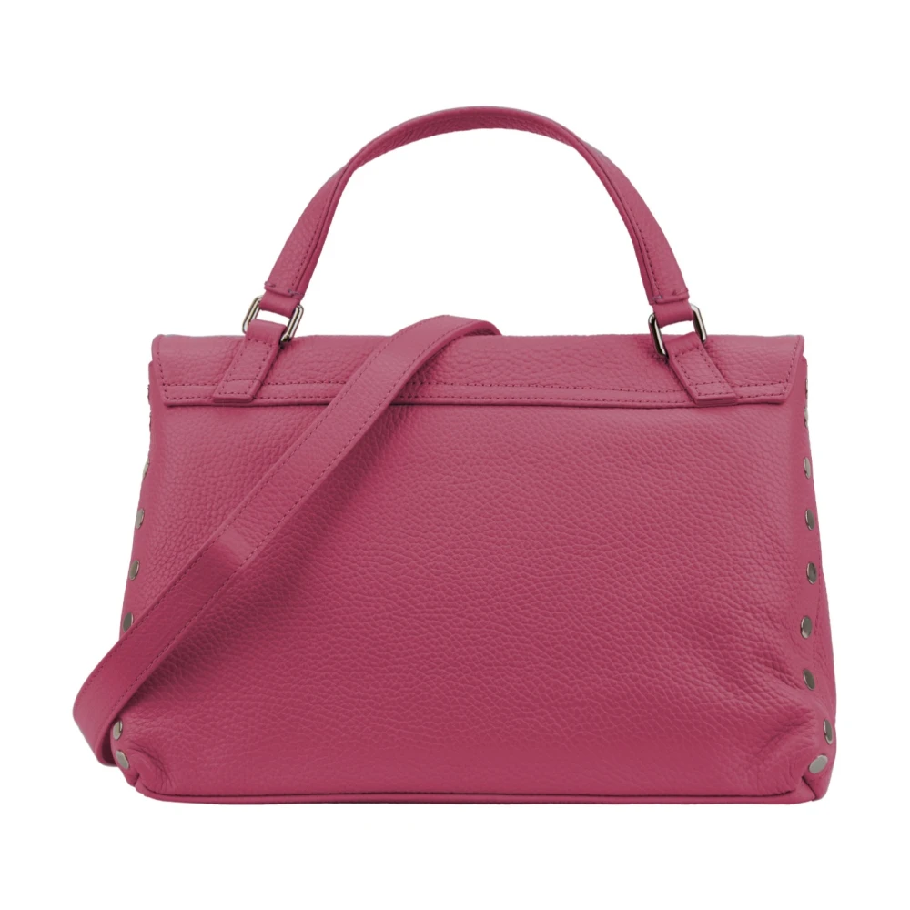 Zanellato Korrelig leren dames schoudertas Pink Dames