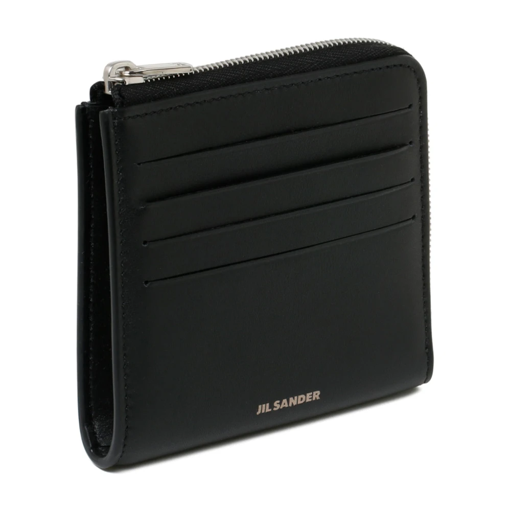 Jil Sander Zwarte Kaarthouder Portemonnee Black Heren