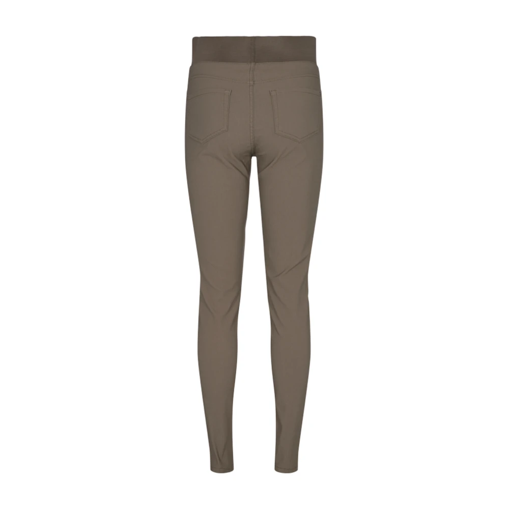 Freequent Hoge Taille Skinny Powerstretch Broek Brown Dames