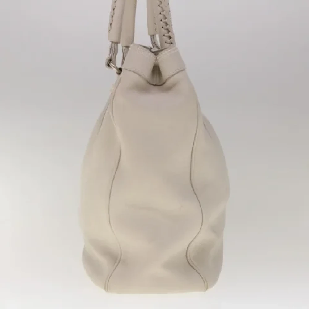 Dior Vintage Pre-owned Leather totes Gray Dames