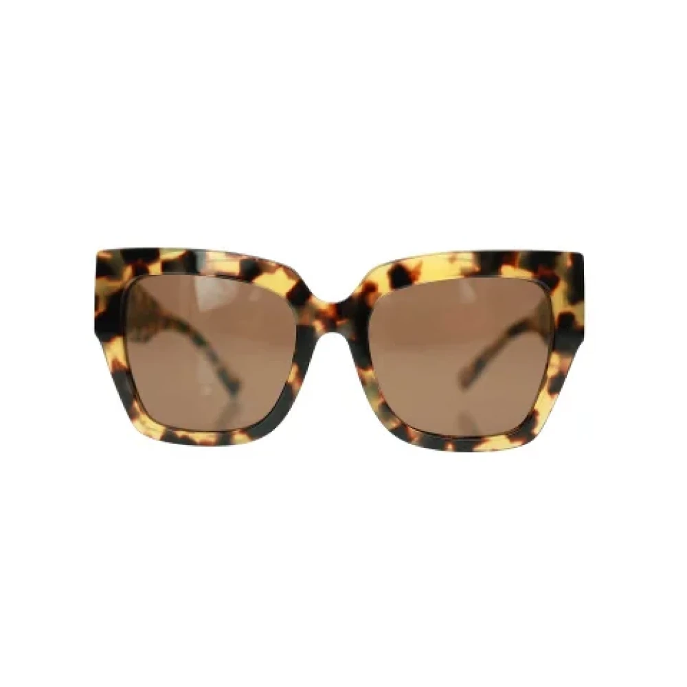 Valentino Vintage Pre-owned Plastic sunglasses Brown Dames