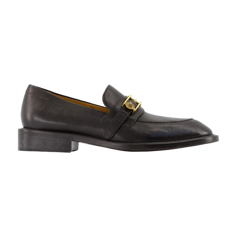 Versace Men's Black Primo Leather Loafer - Loafers - 7 Uk - Shoes