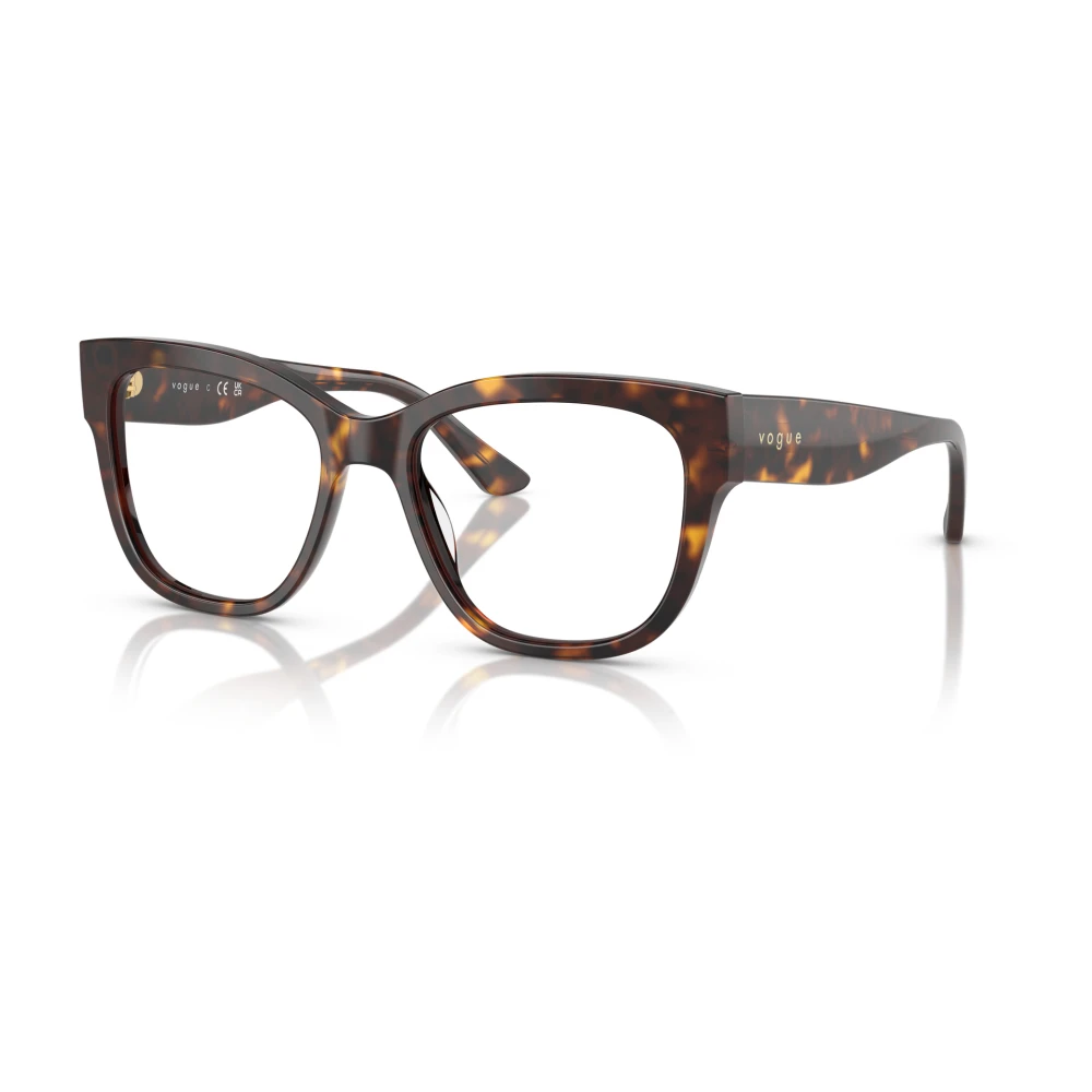 Vogue Unisex Brown Stylish Eyewear Frames In Havana Color - Glasses - 49 Mm - Accessories