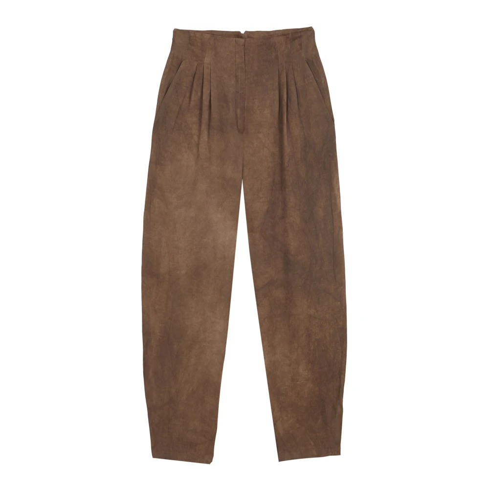 Cortana Brown Eclipse- Trousers Henna Maltinto - Female - Tapered Trousers - Xs - Trousers