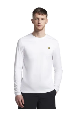 Enkel Långärmad T-shirt