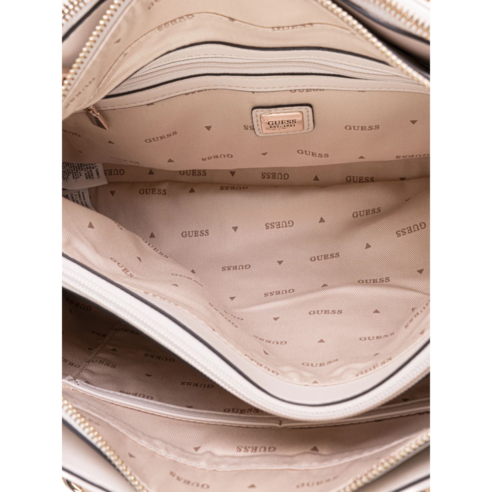 Guess Gewatteerde Medium Tas met Afneembare Band Beige Dames