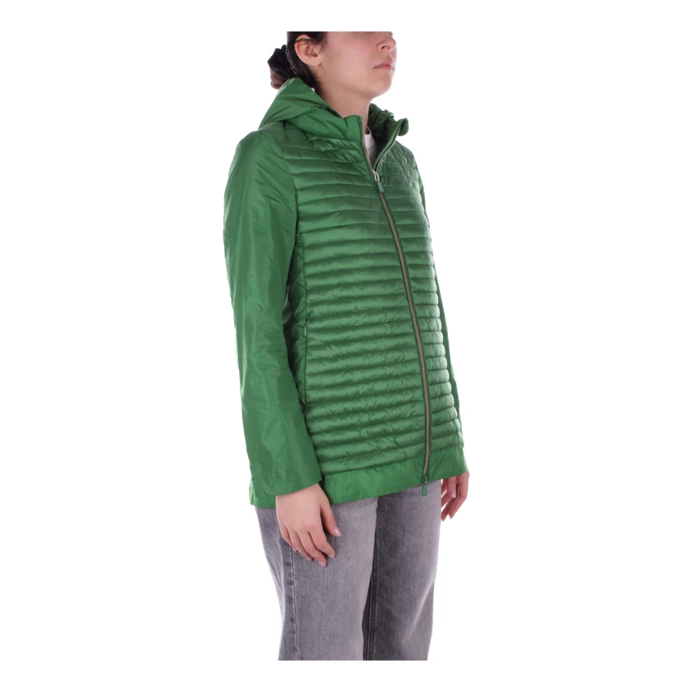 Save The Duck Down Jackets Green Dames