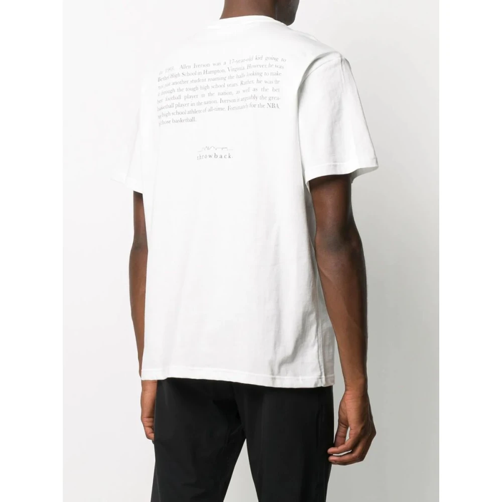 Throwback Klassiek Katoenen T-Shirt White Heren