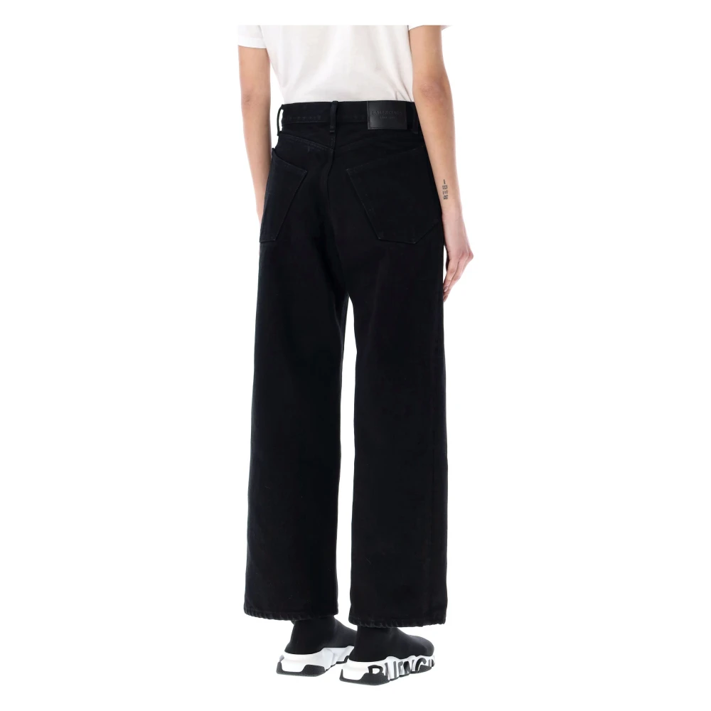 Balenciaga Cropped-Leg Jeans Black Dames