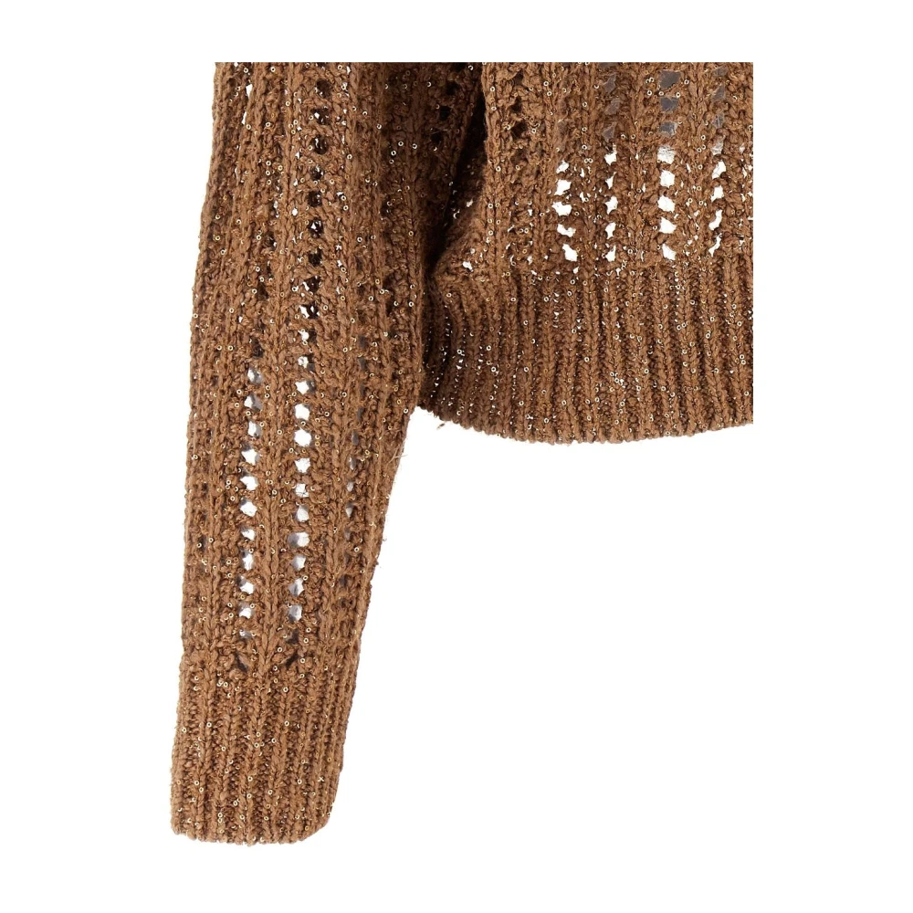 BRUNELLO CUCINELLI Luxe Sweaters Collectie Brown Dames