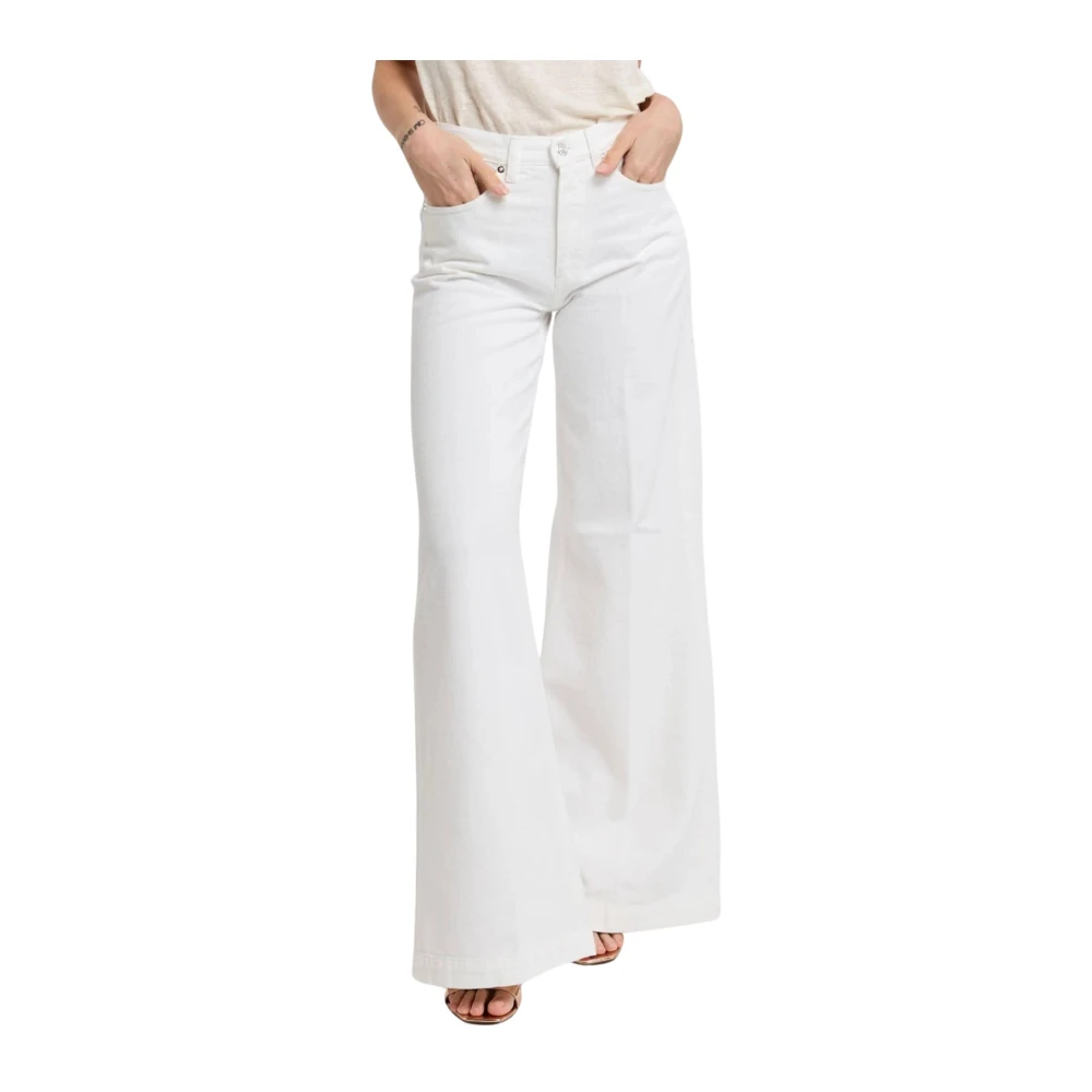 Nine In The Morning Ochtendstijl Denim Jeans Beige Dames