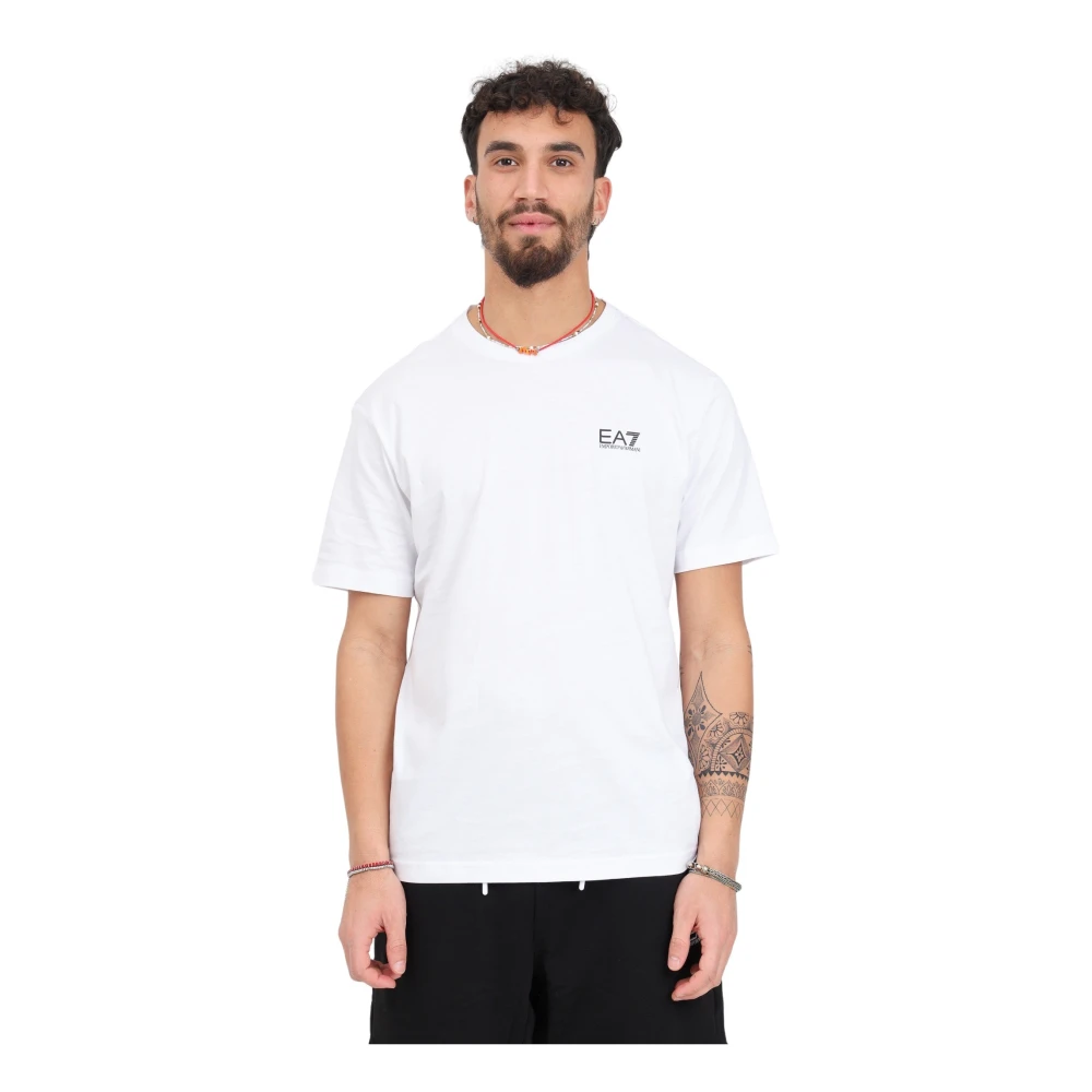 Emporio Armani EA7 Heren T-shirt Lente Zomer Collectie White Heren