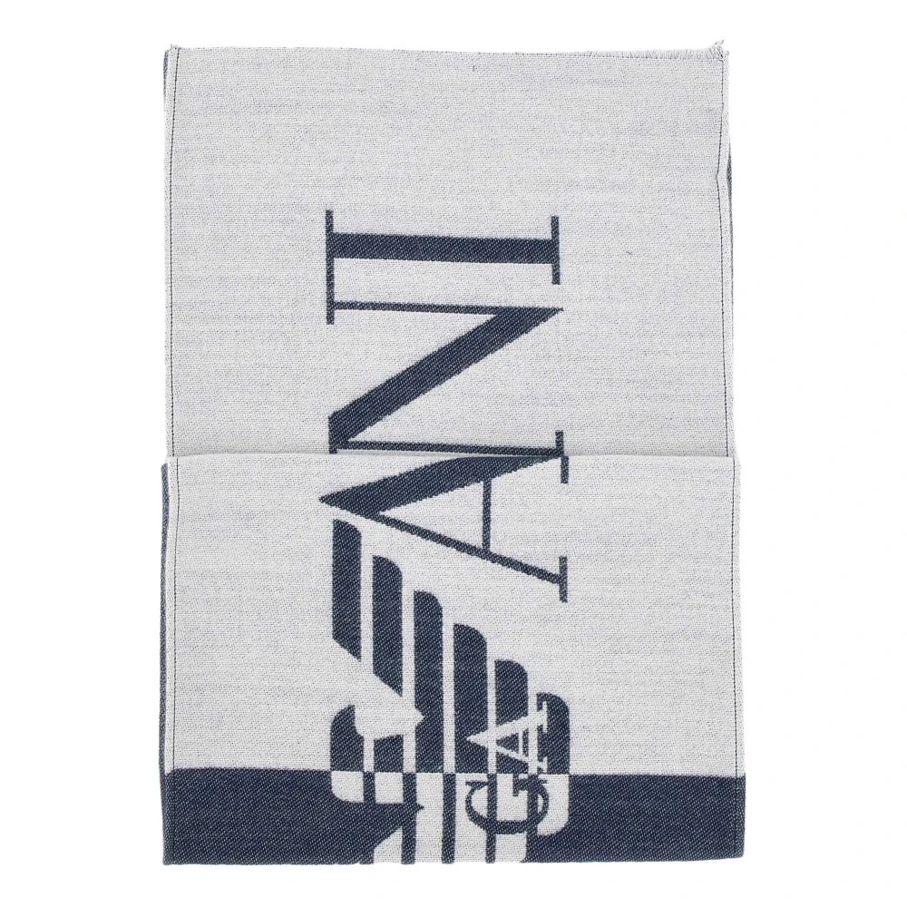 Emporio Armani Blå Mode Scarves För Stiliga Looks