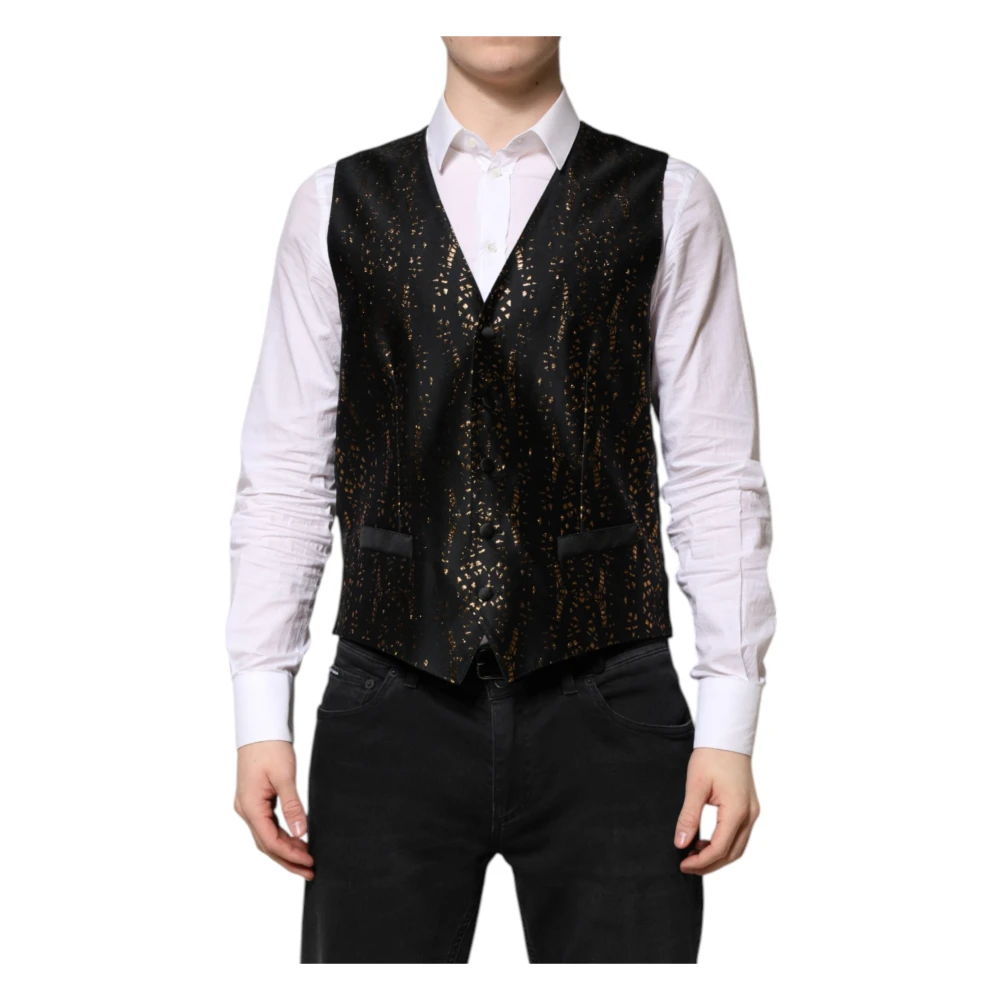 Dolce & Gabbana Mannelijk Zwart Formal Dress Vest