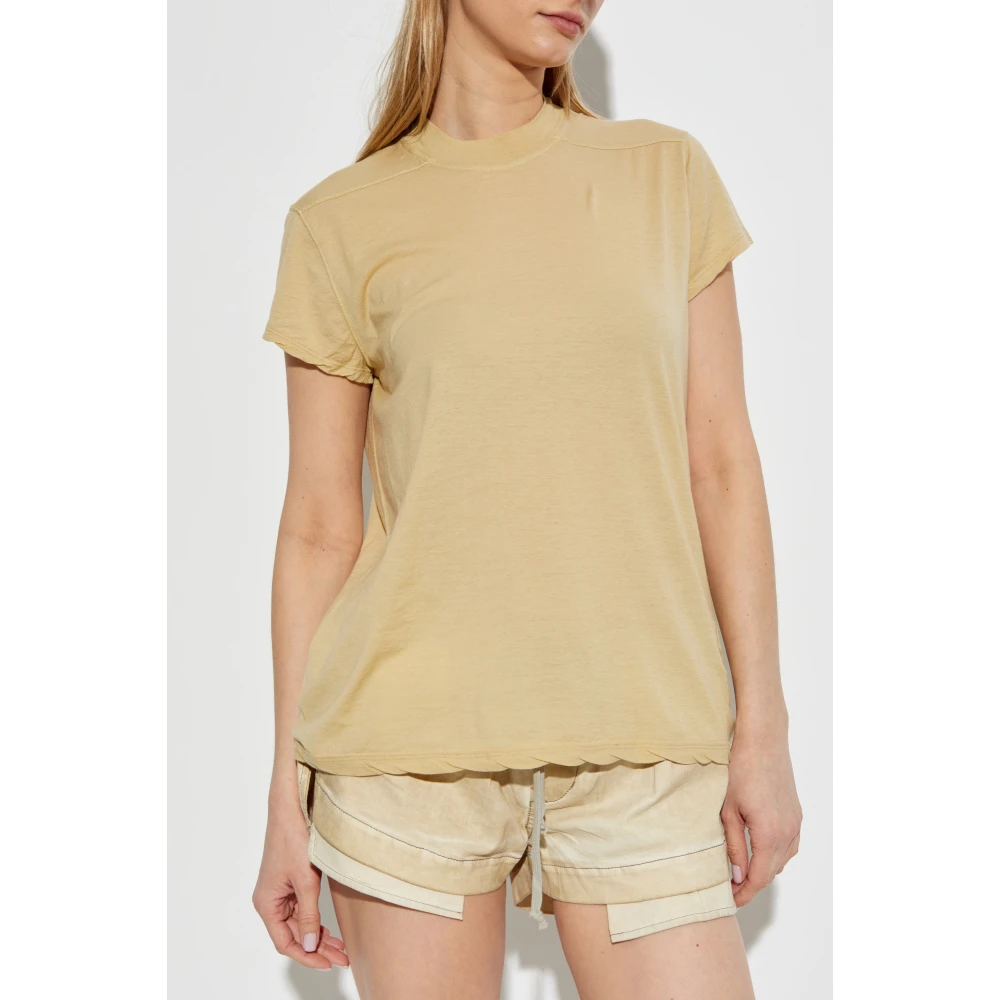 Rick Owens Katoenen T-shirt Beige Dames