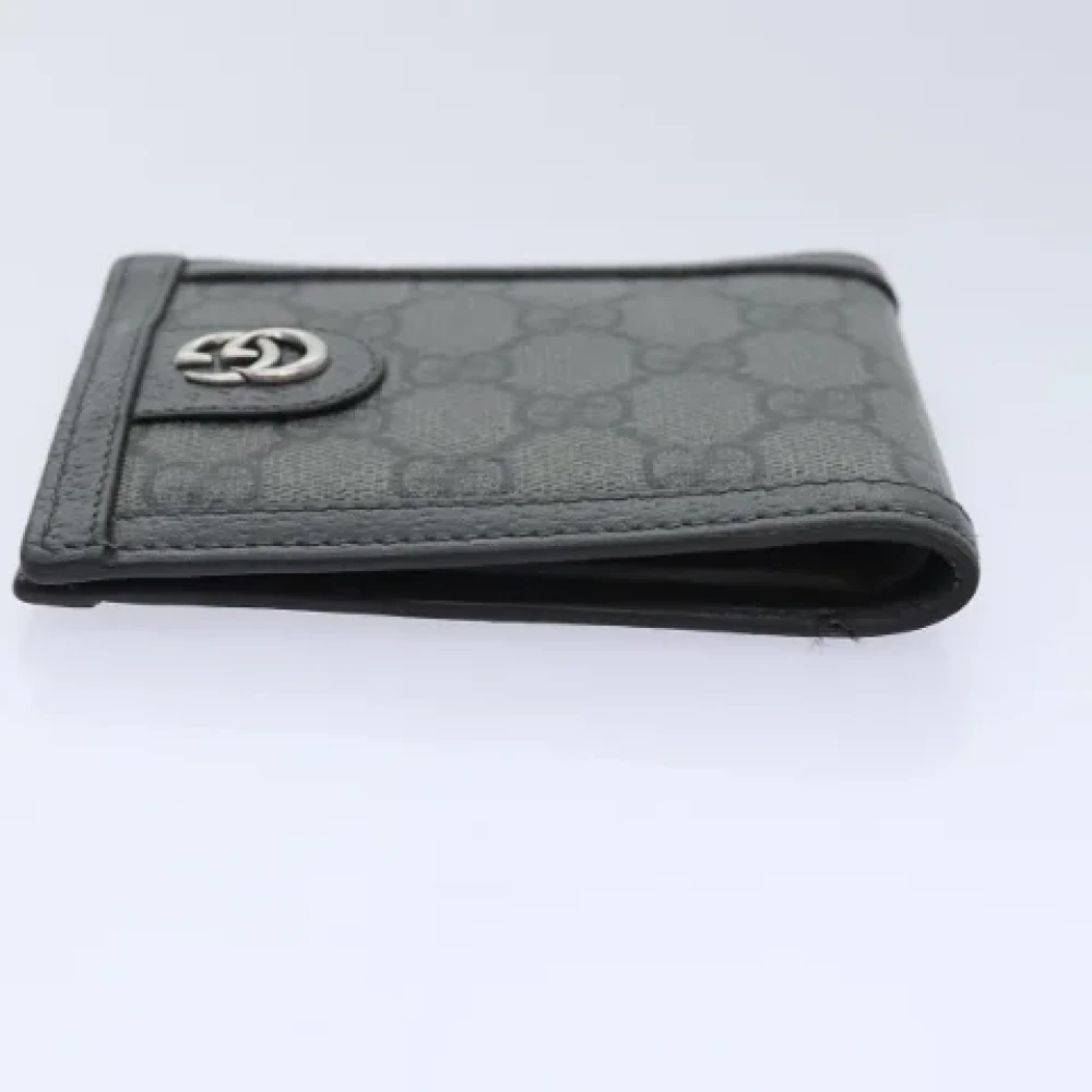 Gucci Vintage Pre-owned Canvas wallets Black Dames