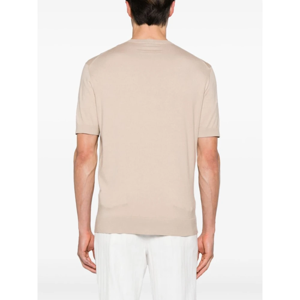 Ermenegildo Zegna Stijlvol N03 Maglia Shirt Beige Heren