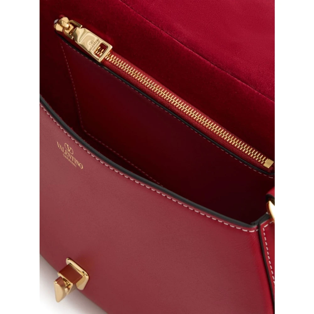 Valentino Garavani Rode VLogo Signature Leren Tas Red Dames