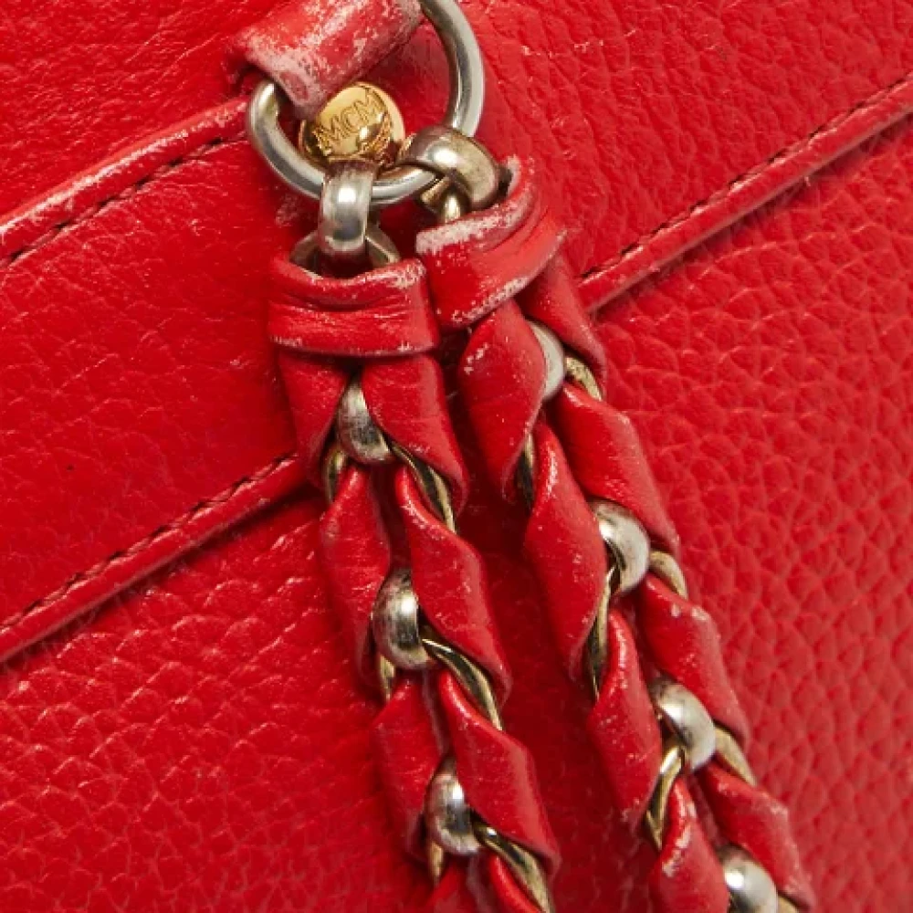 MCM Pre-owned Leather backpacks Red Dames