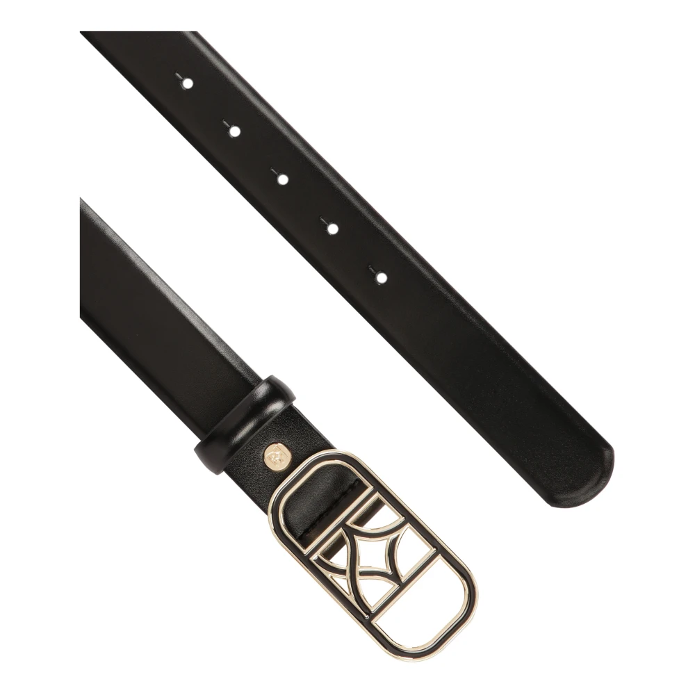 Kazar Elegante smalle riem met tweekleurige gesp Black Dames