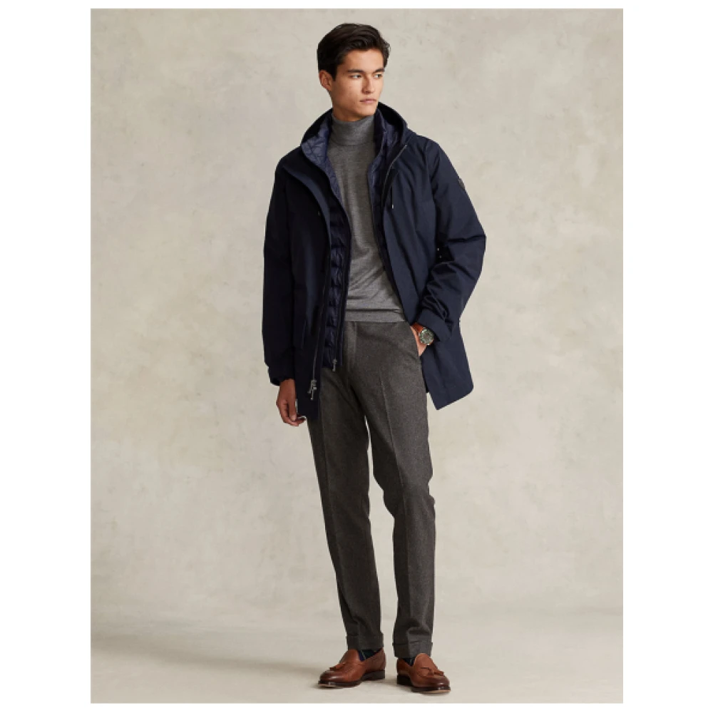 Polo Ralph Lauren 2-in-1 Parka met Gewatteerde Voering Blue Heren