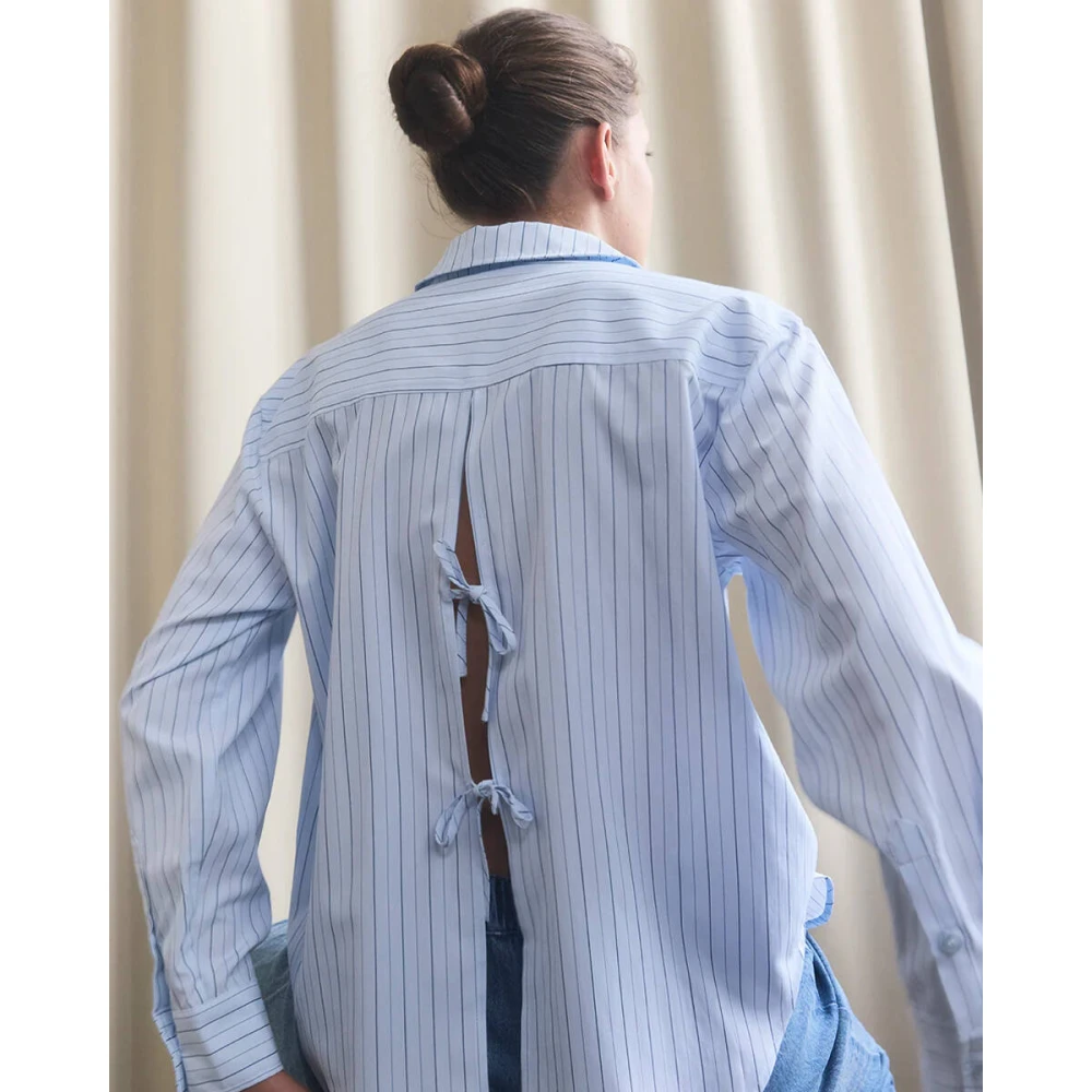 Modström Gestreept shirt MilleMD Blue Dames