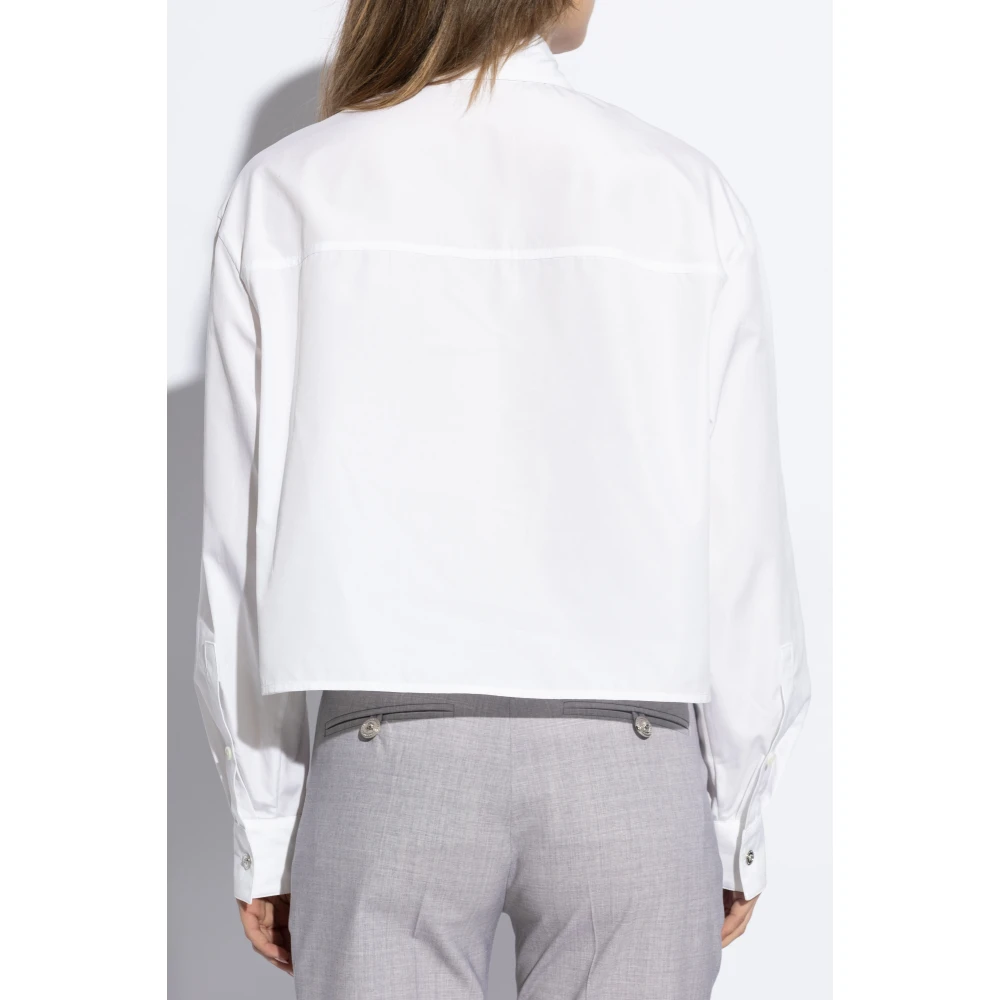 Versace Overhemd met een zak White Dames