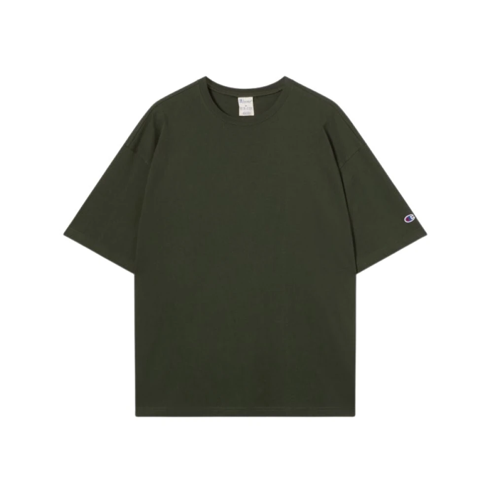 Champion Green T-Shirt Cotone - Male - T-Shirts - Xl - Tops