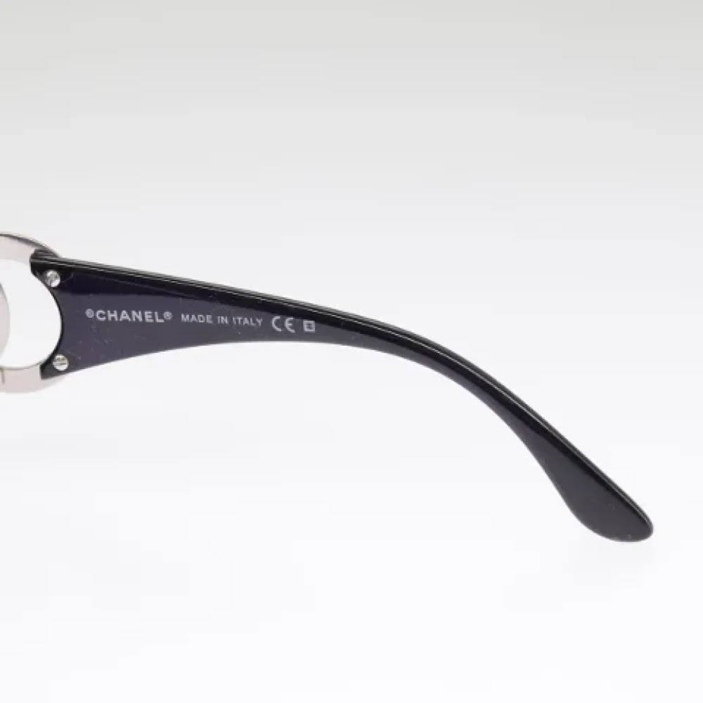 Chanel Vintage Pre-owned Plastic sunglasses Black Dames